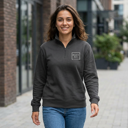 Dream It Do It Unisex Relax Faded Half Zip Sweatshirt
