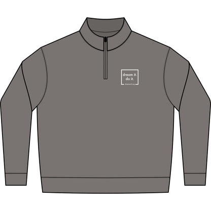 Dream It Do It Unisex Relax Faded Half Zip Sweatshirt